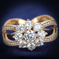 Elegant Rose Gold Sterling Silver Ring